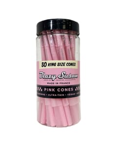 Blazy Susan King Size Pink Pre-Rolled Cones | 50 Count | Slow-Burning Vegan Papers