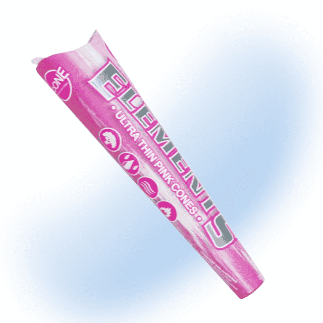 Elements Pink Rolling Papers and Cones made from natural rice paper in eco-friendly packaging