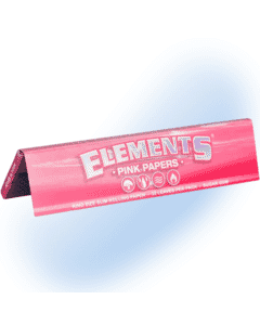 Elements Pink Rolling Papers and Cones made from natural rice paper in eco-friendly packaging