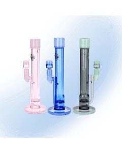 Pulsar Transporter Kicked Straight Tube Glass Water Pipe - 14in - 14mm F