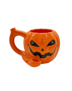 Ceramic Pumpkin Pipe Mug by Import