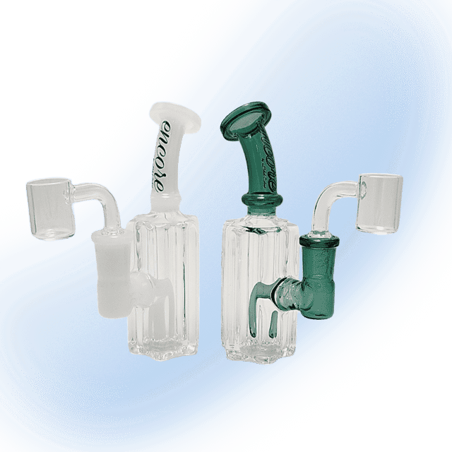 5.5" Hex Star Scalloped Tubing Dab Rig | Encore Collection - Assorted Colors