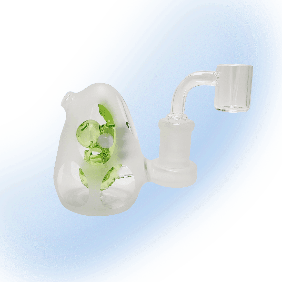 3" Baby Dinosaur Egg Glass Dab Rig