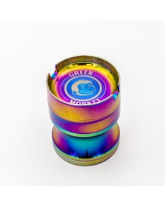 Green Monkey 63mm Ashtray/Grinder - Rainbow