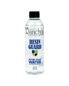 Bottle of Resin Guard by Randy's, the ultimate solution for resin-free, pure herb sessions.