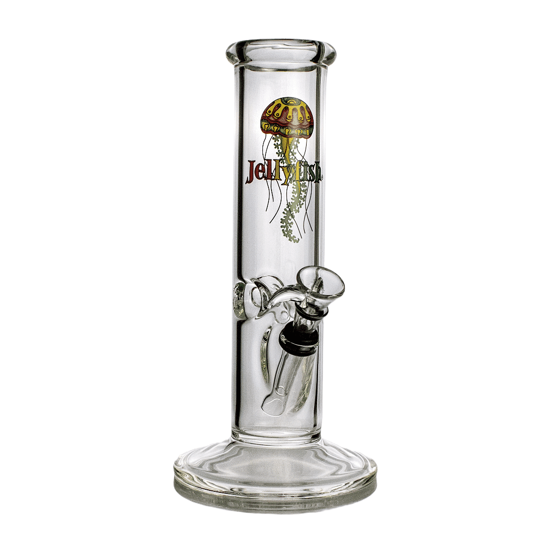 Rasta Decal 10-inch Straight Glass Water Pipe | Jellyfish Glass