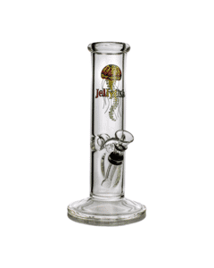 Rasta Decal 10-inch Straight Glass Water Pipe | Jellyfish Glass