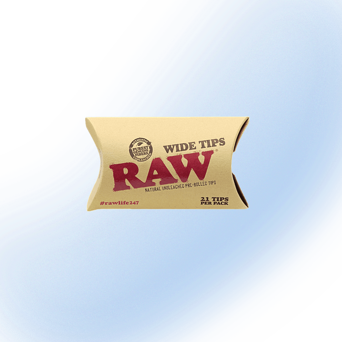 Raw Wide Pre-Rolled Tips | 21 Count Pack