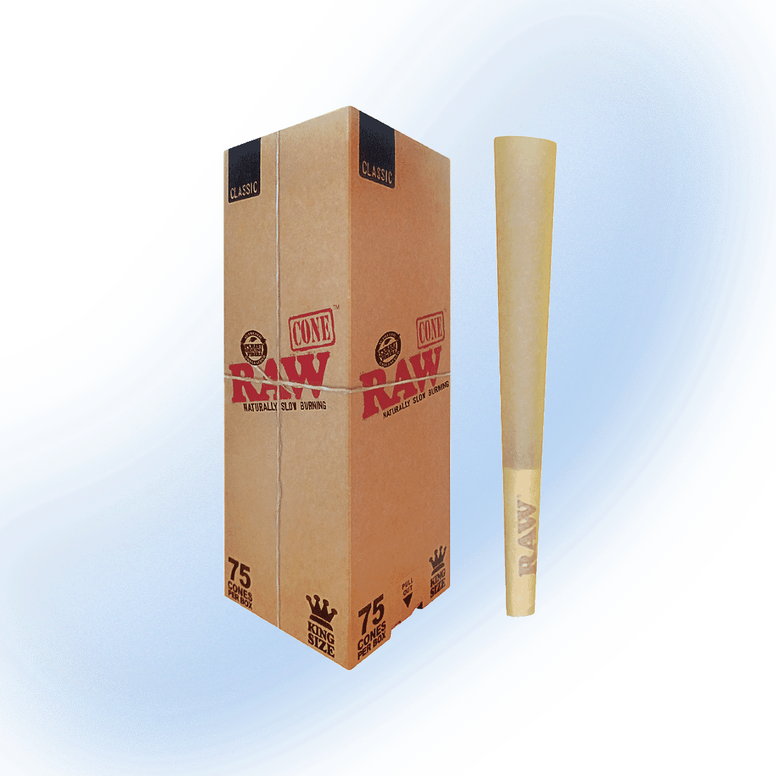 Raw Classic Cones | King Size - 75 Count Box