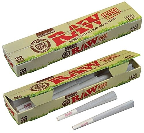 RAW | Organic | 32 Pack Cones | 1 1/4