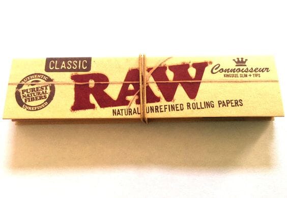 RAW CONNOISSEUR K/S W/TIPS BOX/24
