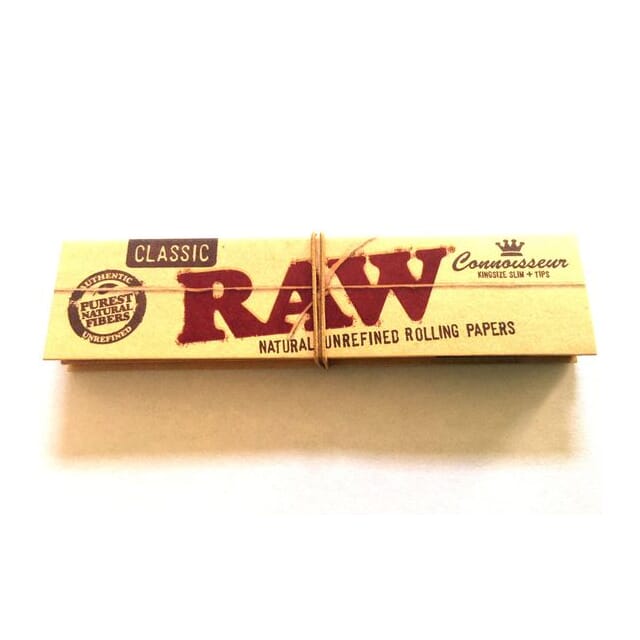 RAW CONNOISSEUR K/S W/TIPS BOX/24