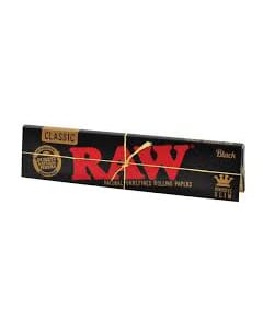Raw Black Classic King Size Slim 50 Leaves Pack