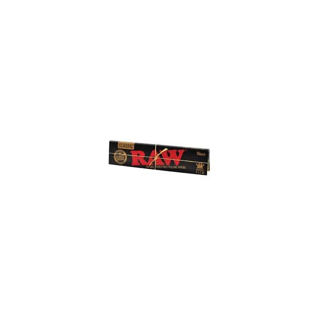 Raw Black Classic King Size Slim 50 Leaves Pack