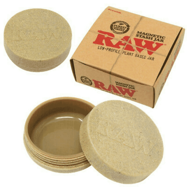 RAW Magnetic Stash Jar with Silicone Insert