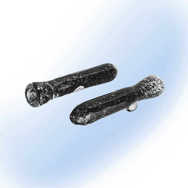 Raymond Bray Glass Pipe Sparkle Bat - 3.5" Glittery Chillum | Upper Limits