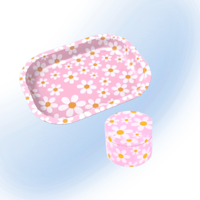 7 X 5.5 Inch Rolling Tray & Grinder Artwork Sets | Choose Your Design