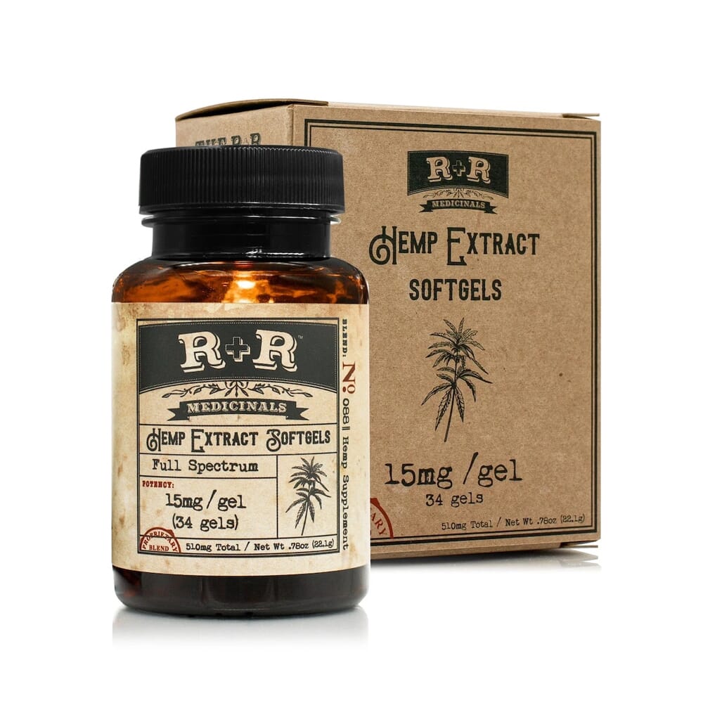 Hemp Extract CBD Soft Gels by RR Medicinals | 30mg