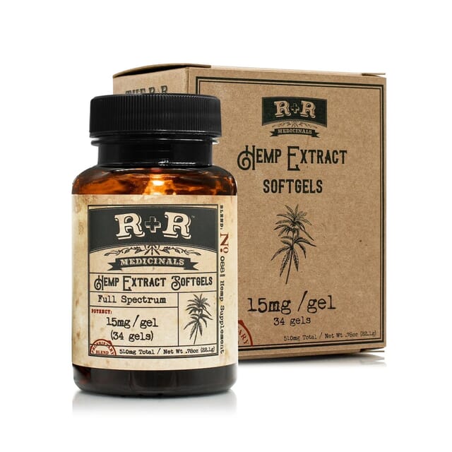 Hemp Extract CBD Soft Gels by RR Medicinals | 30mg