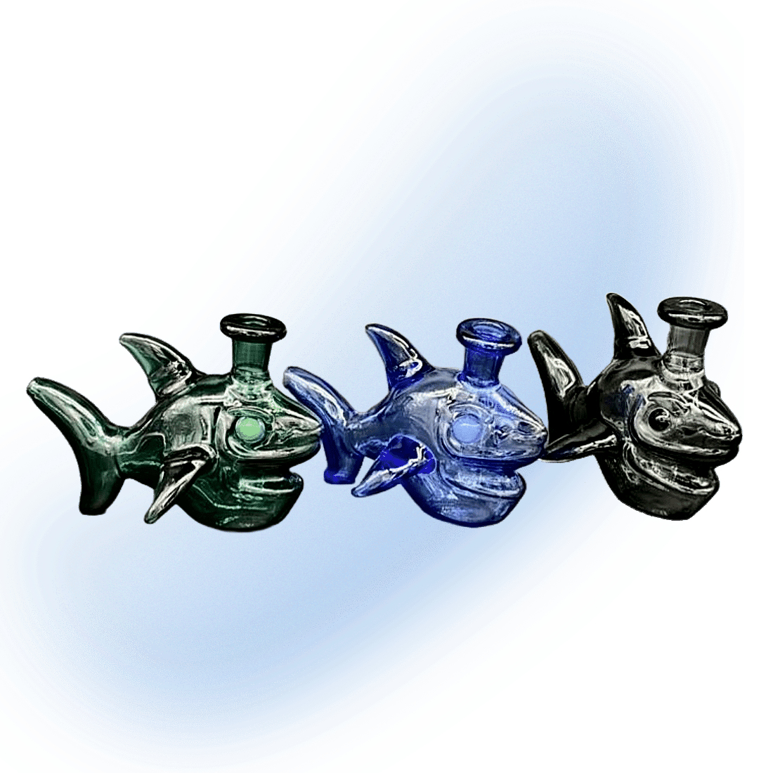 Shark Banger Hanger Colored Glass Dab Rig | Color Options