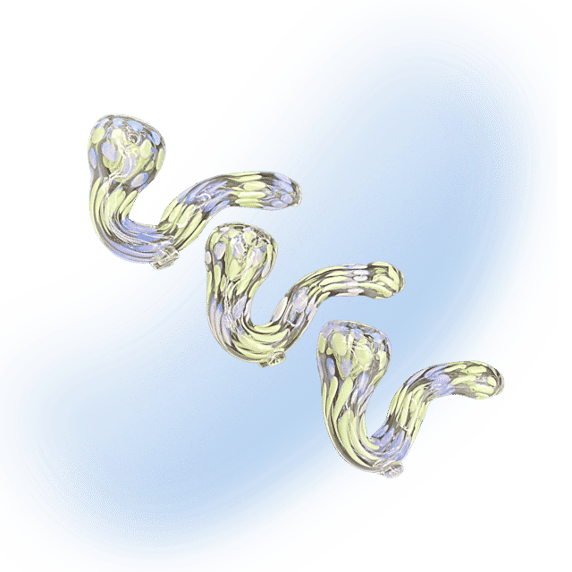 Blue & Green Glass Sherlock SB-3685