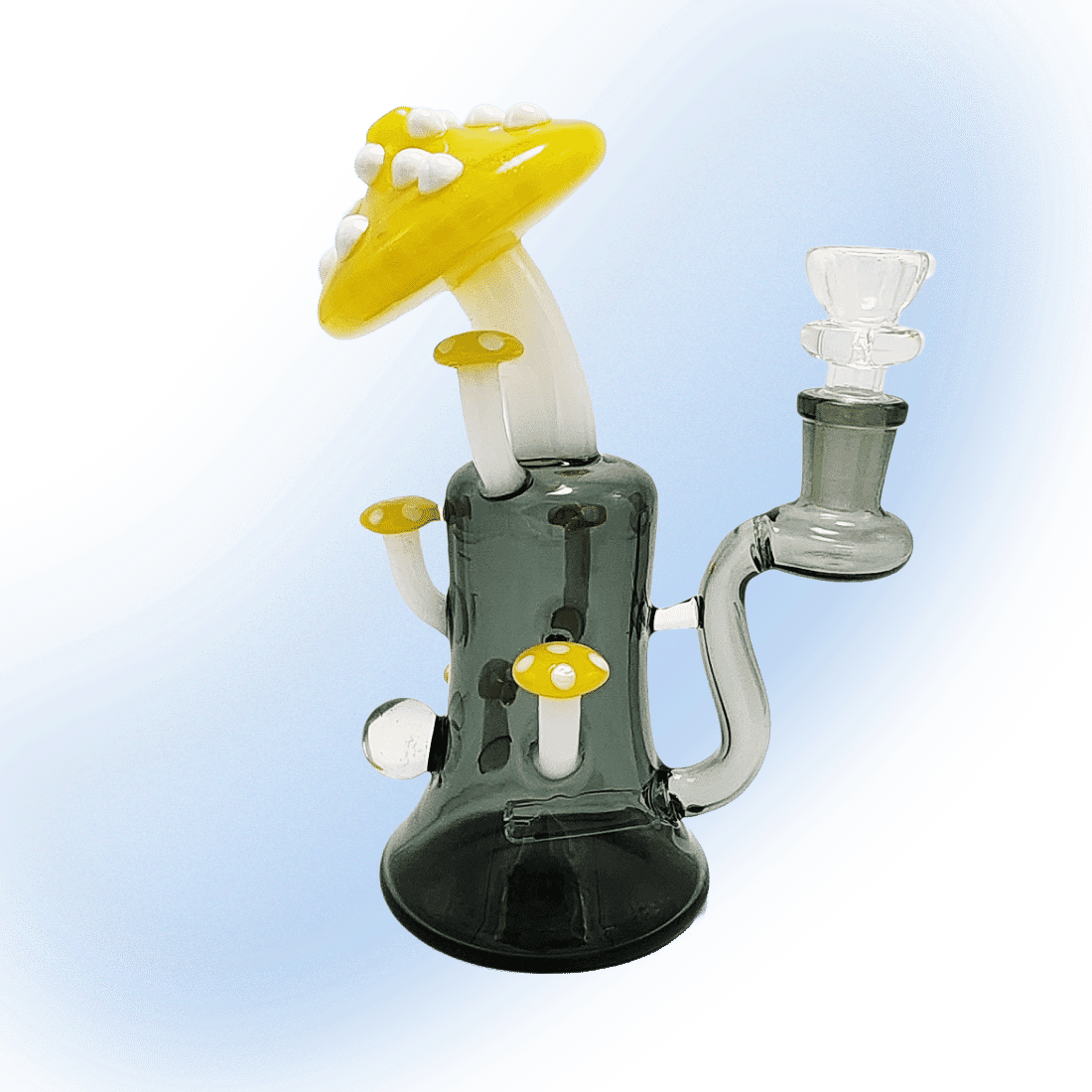 Black Sheep 7" Shroom Glass Sculpt Banger Hanger Dab Rig