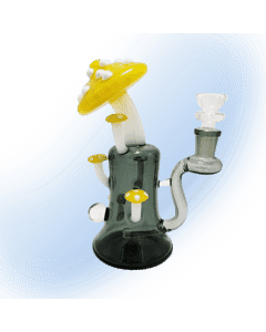 Black Sheep 7" Shroom Glass Sculpt Banger Hanger Dab Rig