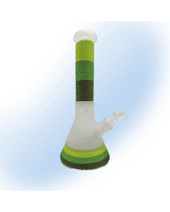 Smash Glass 12" Hemp Rope Sandblasted Glass Beaker Bong