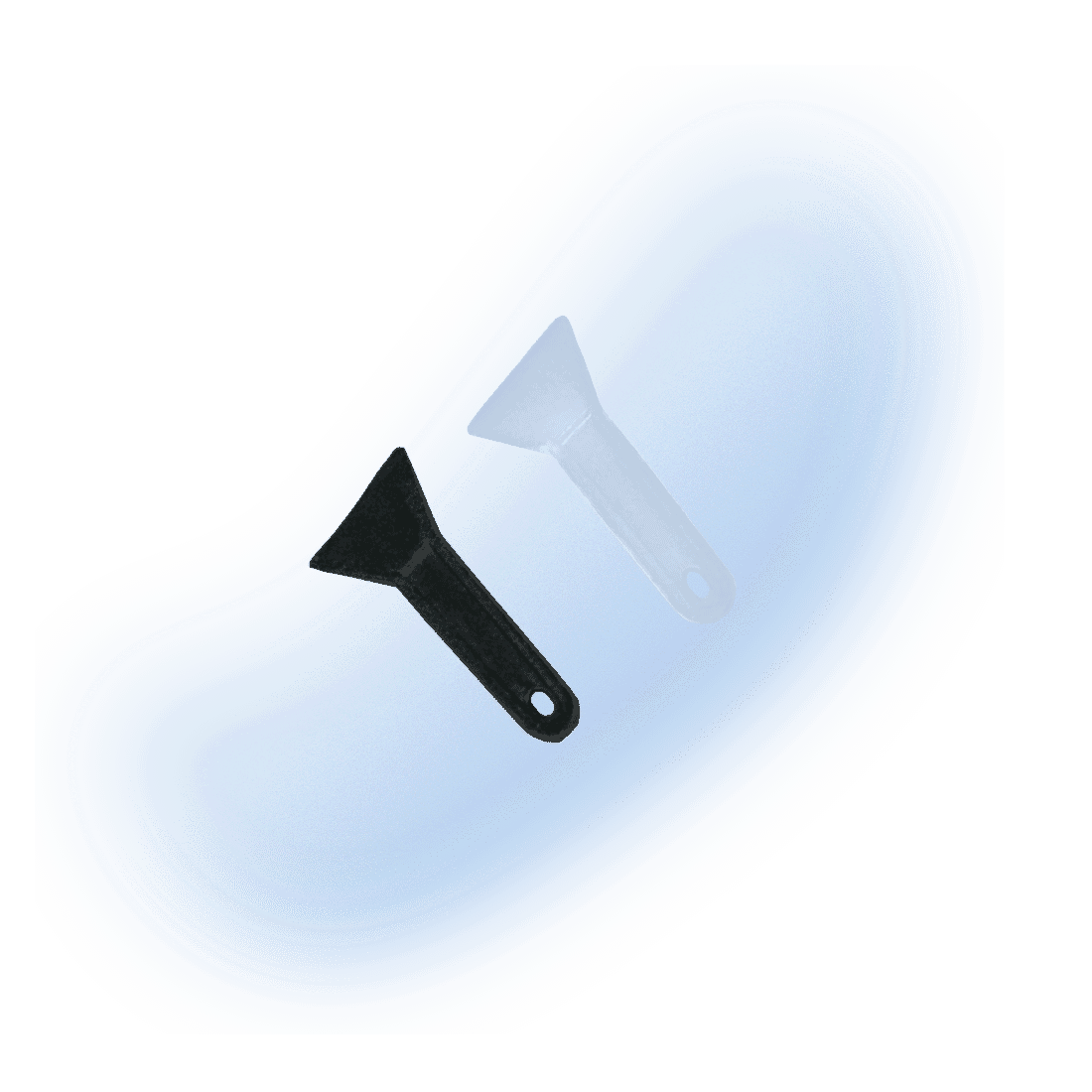 Plastic Grinder Scraper | Small | Black | Zooted