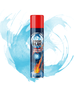 Special Blue 9x Butane 300ml can, nine-time cold-filtered and extra-refined for clean and efficient performance in torches, lighters, and devices