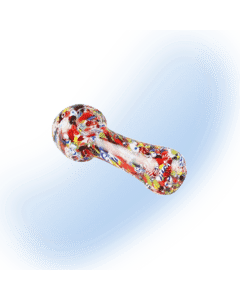 Splatter Bits and Frits Glass Spoon Pipe | 4.5 Inches