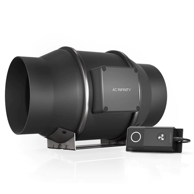 CLOUDLINE S6, QUIET INLINE DUCT FAN SYSTEM WITH SPEED CONTROLLER, 6-INCH