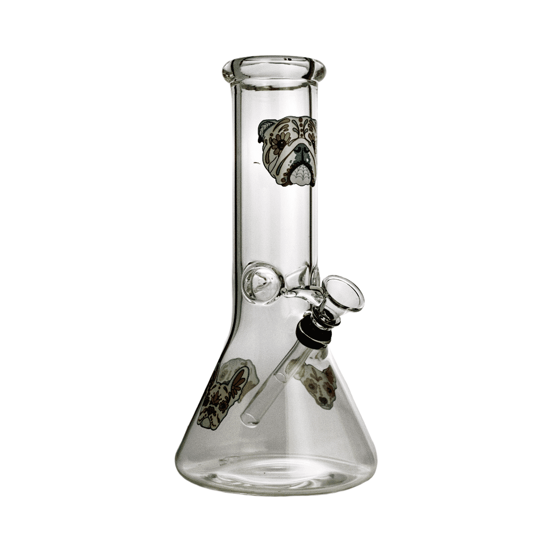 Sugar Dogs 50mm 9 Inch Glass Beaker Water Pipe | JellyFish Glass