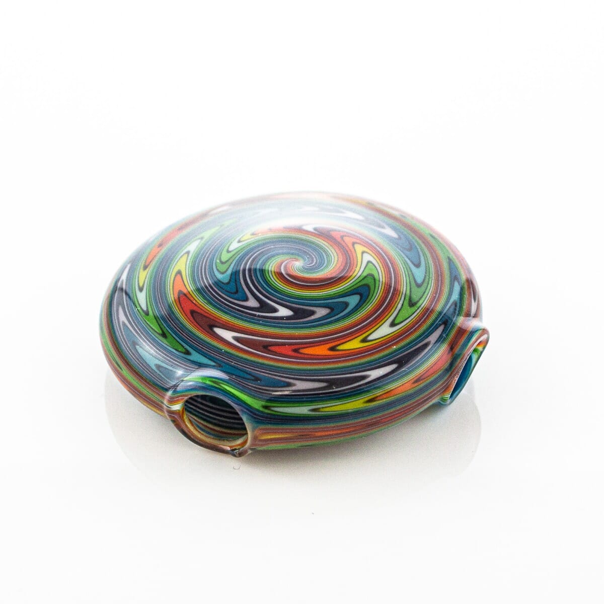 Glass Swirl Necklace Pendant by Suzewits Glass
