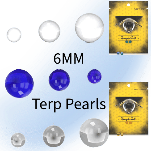 Honeybee Herb 6mm Terp Pearls in multiple colors for enhanced dabbing.