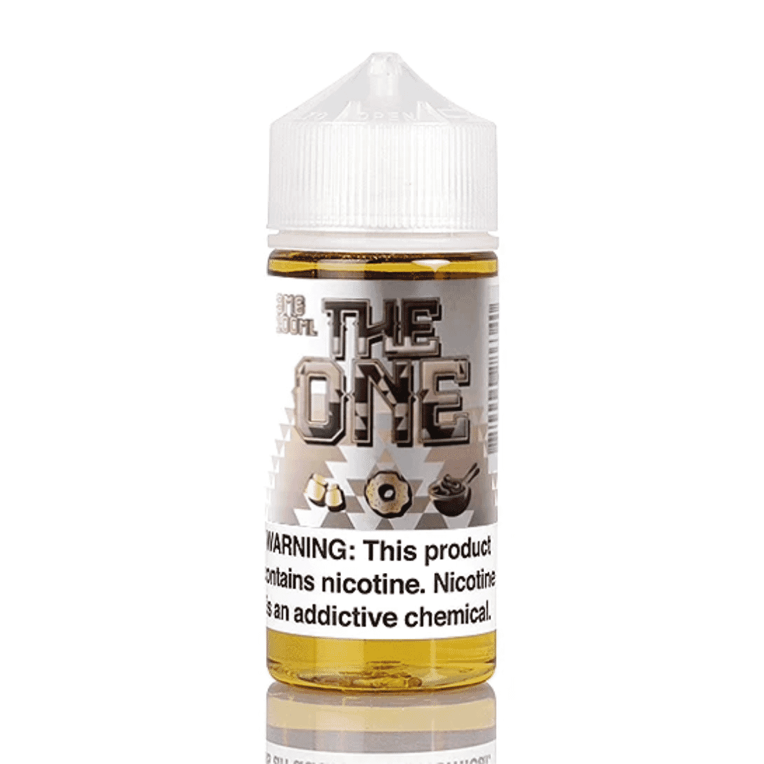 Bottle of The One Marshmallow Milk E-Liquid by Beard Vape Co. with cinnamon and creamy flavors.