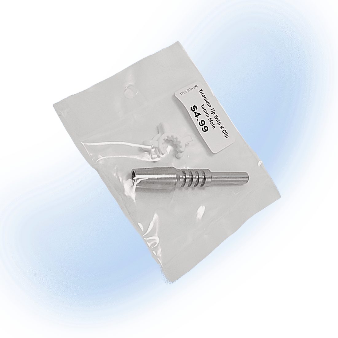 Titanium Tip With K Clip | 14mm Male
