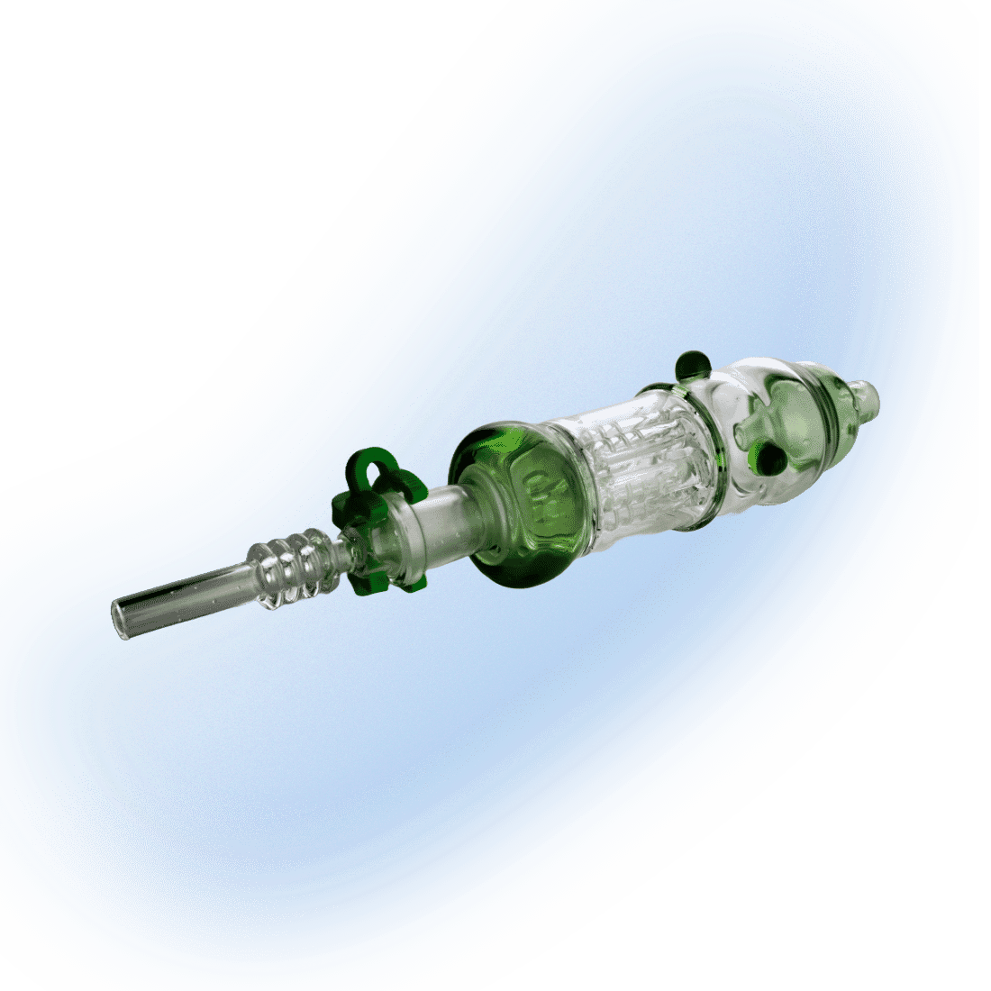 Arm Tree Perc Glass Dab Collector | ArtistPipes | Green 