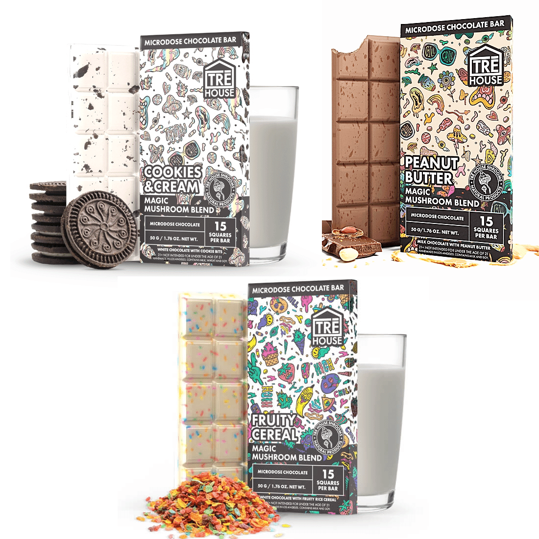 trehouse mushroom chocolate bar