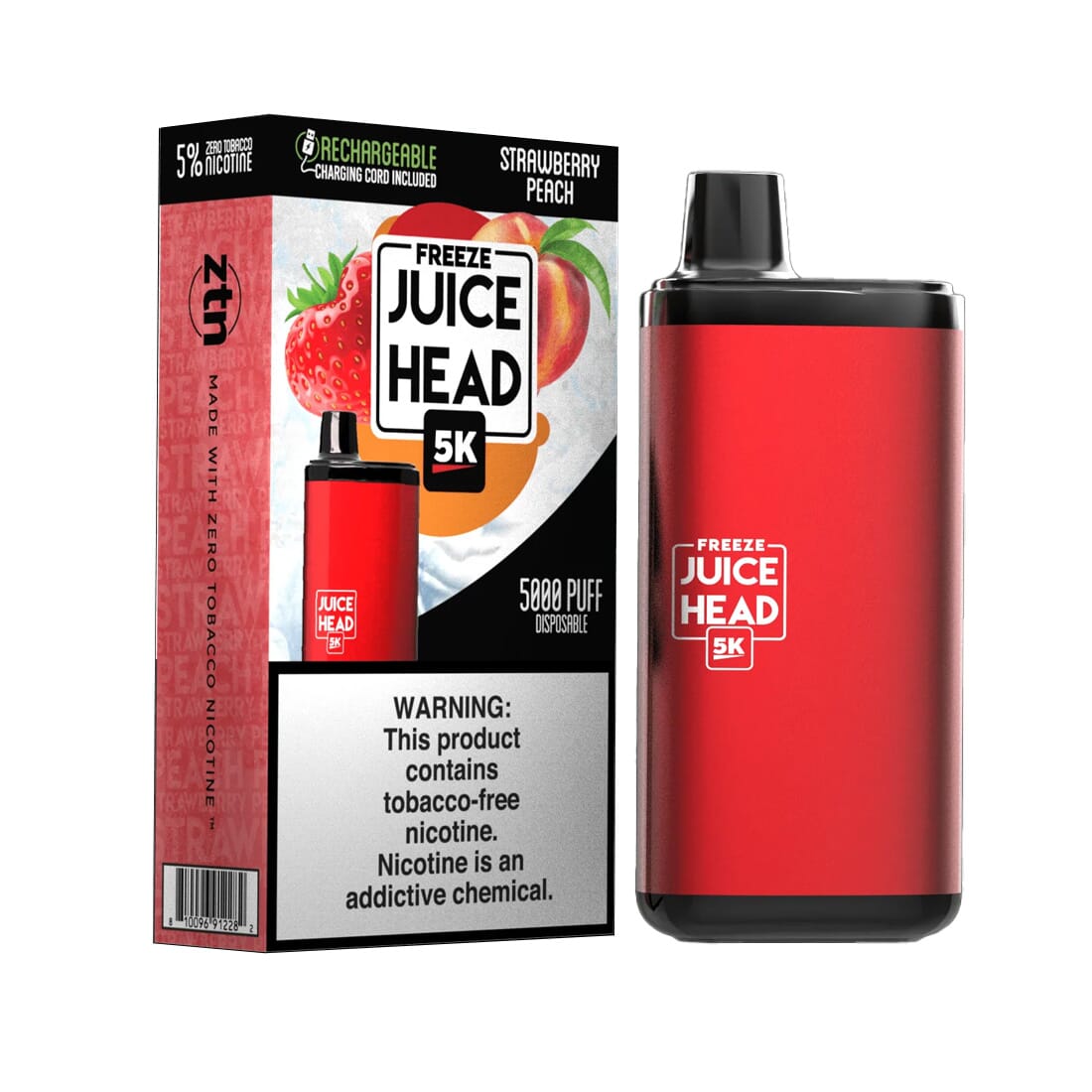 Strawberry Peach 5K Disposable by Juice Head