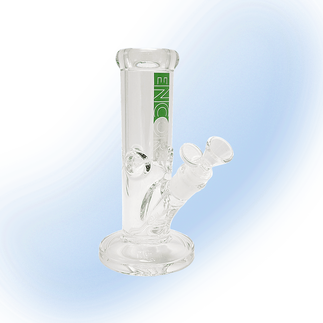 8" Heavy Mini Clear Stright Tube Bong | Encore Collection