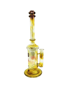 Stamped BFR Gold Fumed Glass Rig by Waterhouse Glass