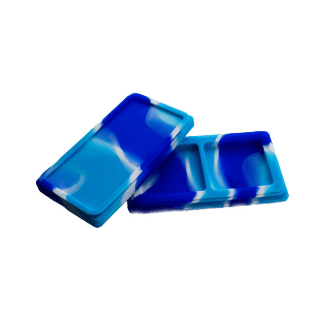 Waxmate BHO Silicone Dab Wax Container | 2 Compartment | Large | Assorted Colors