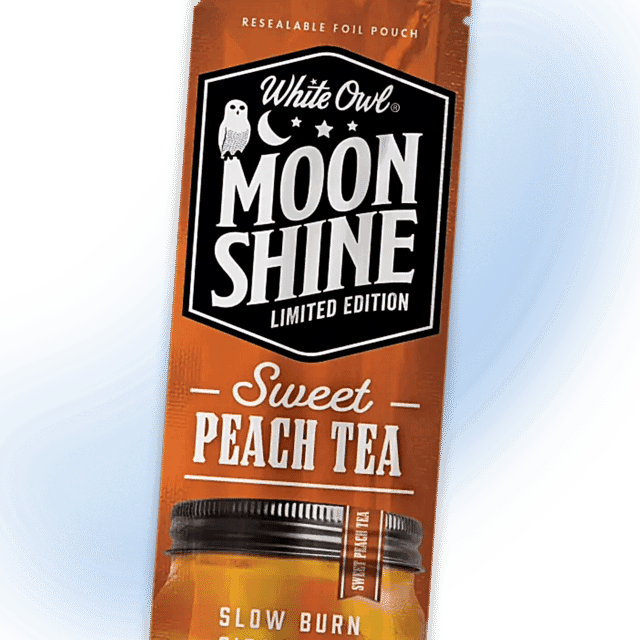 White Owl Cigarillos Sweet Peach Tea Moonshine