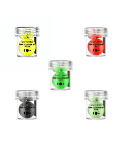 White Rhino Terp Slurper Pearl Set with top, middle marbles, and spinning terp pill for enhanced dabbing.