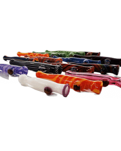 Extra Large Milli Glass Bats and Glass Chillums by JWalker Glass