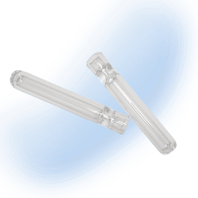 16mm Thick Glass Chillum Pipe XL Clear | ArtistPipes