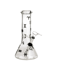 Astrology Beaker Bong by JellyFish Glass