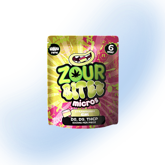 Zour Bitez Micros D8, D9, THCP 500mg/3000mg Gummies | 6 Count