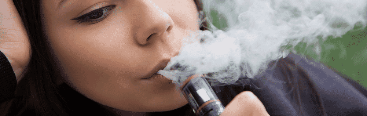 Woman Using E-Cig